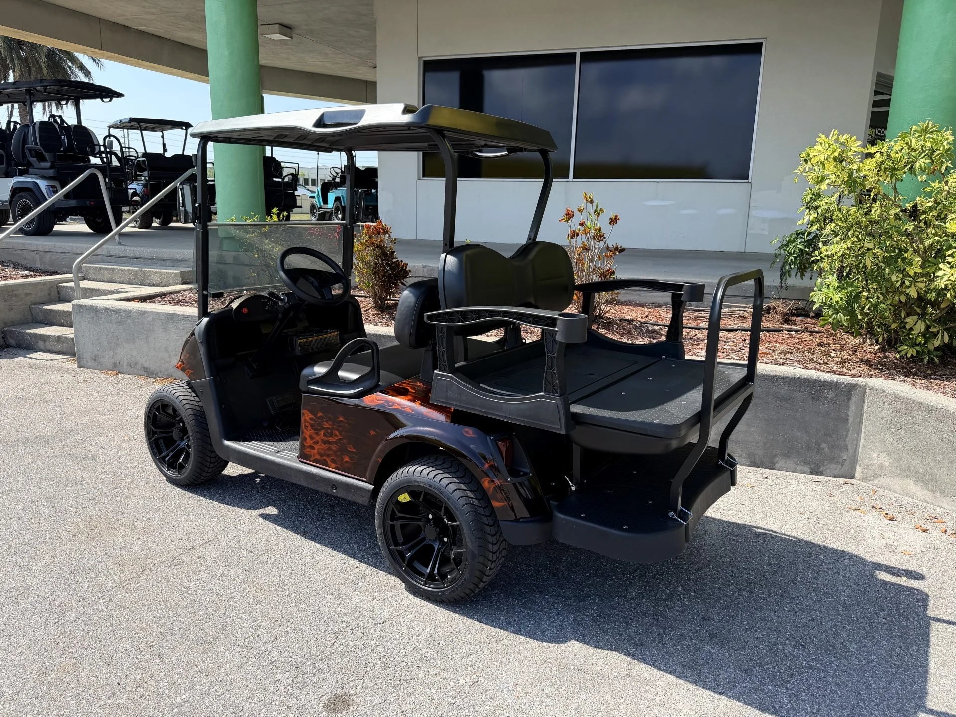 2020 E-Z-GO Lithium Custom Flame RXV Elite Golf Cart for Sale