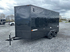 Homesteader 7 x 14 Enclosed Cargo Trailer – Black Trim OHV