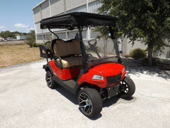 Red 2024 HONOR LSV 2+2 G1 Lifted Lithium Golf Cart for Sale