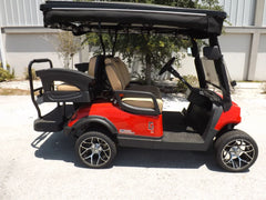Red 2024 HONOR LSV 2+2 G1 Lifted Lithium Golf Cart for Sale