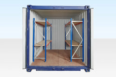 Adjustable, Heavy Duty Two Tier Container Racking (Single Bay)