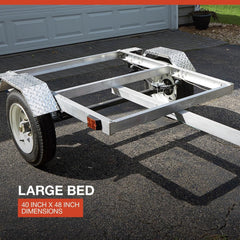 Ultra-Tow 40in. x 48in. Aluminum Utility Trailer Kit – 1060-Lb. Load Capacity