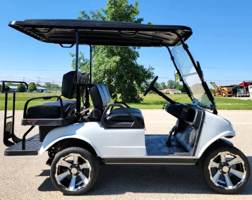 2024 Evolution 48v Lithium Electric Golf Cart with Custom Rims & Flip Seat