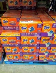 Tide liquid laundry detergent pallets