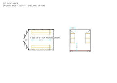 Fastfit Three Tier Racking (Single Bay)