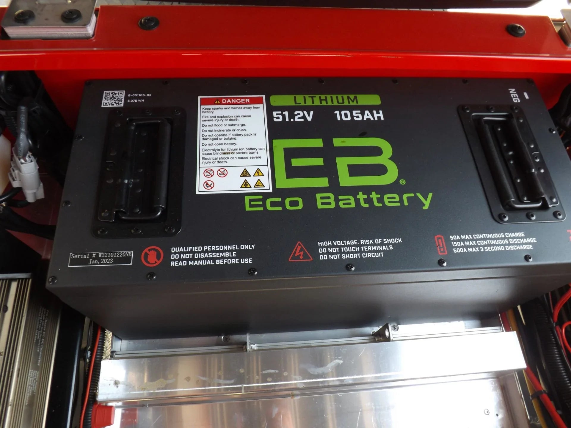Red 2024 HONOR LSV 2+2 G1 Lifted Lithium Golf Cart for Sale