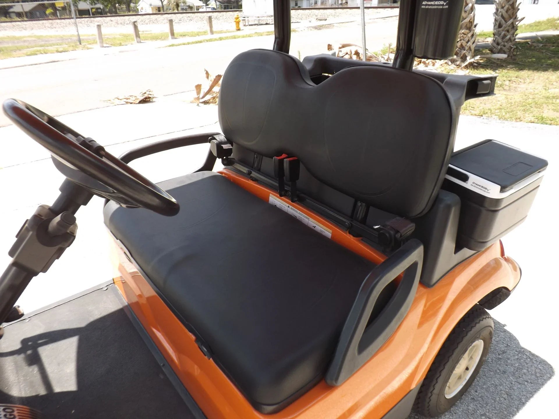 Orange 2022 Advanced EV AEV 2 Golf Cart for Sale
