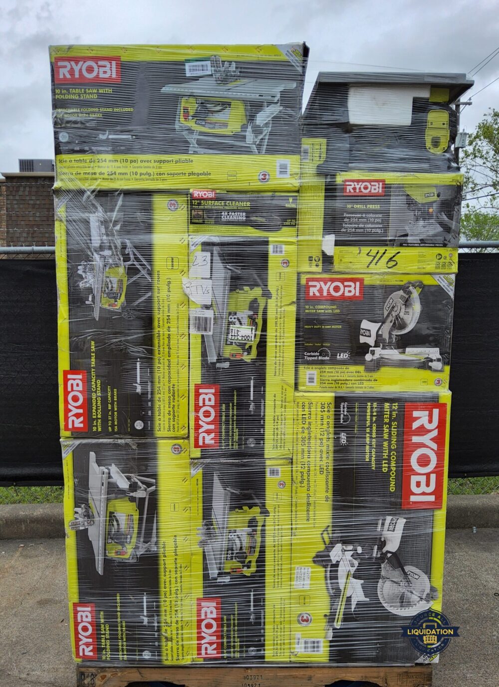 Ryobi Power Tool pallets