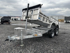Cargo Pro 6 x 12 Aluminum Dump Trailer – Ladder Ramps