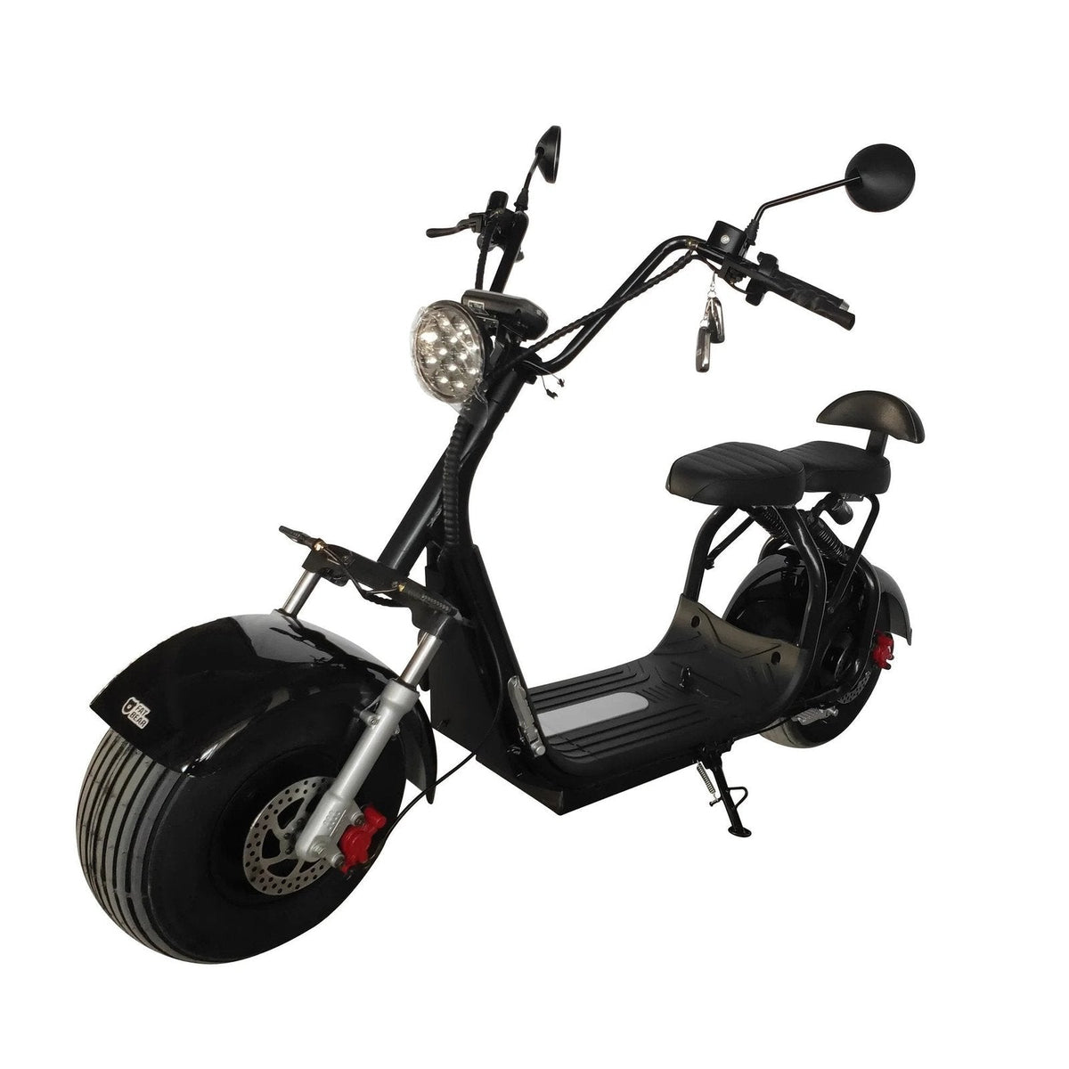 eDrift Fat Bear Fat City Electric Fat Tire Scooter – Dual Suspension, 28 Mile Range, Dual Battery Storage [PREORDER 6-8 WEEKS]