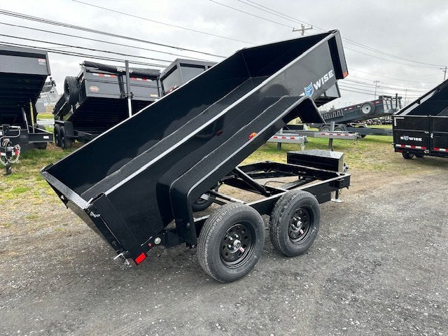 BWise 5 x 10 Low Profile Dump Trailer – Spreader Gate