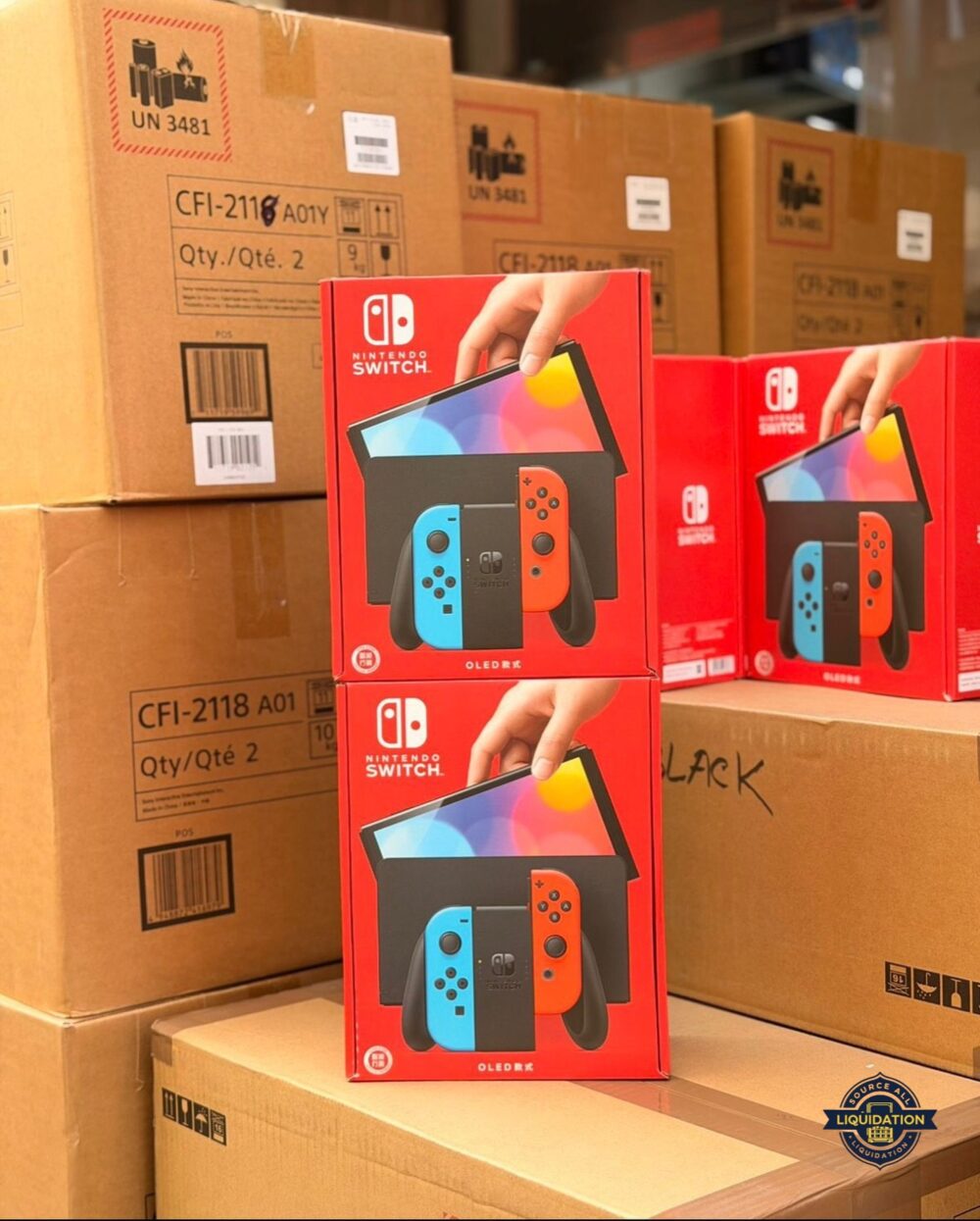 Mixed Nintendo Switch and Nintendo Switch OLED Pallet – 20 Tested Consoles
