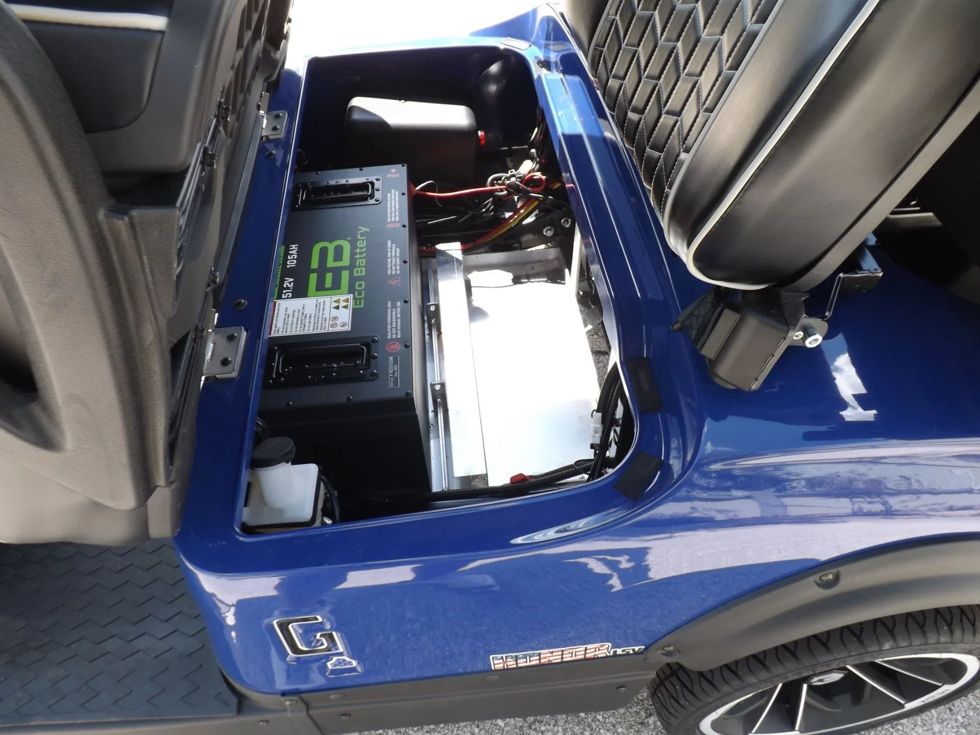 Blue 2023 HONOR LSV 2+2 G1 Lifted Lithium Golf Cart for Sale