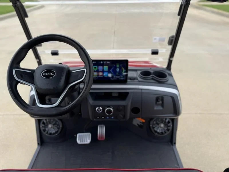 Red 2025 Epic E40FX Golf Cart for Sale