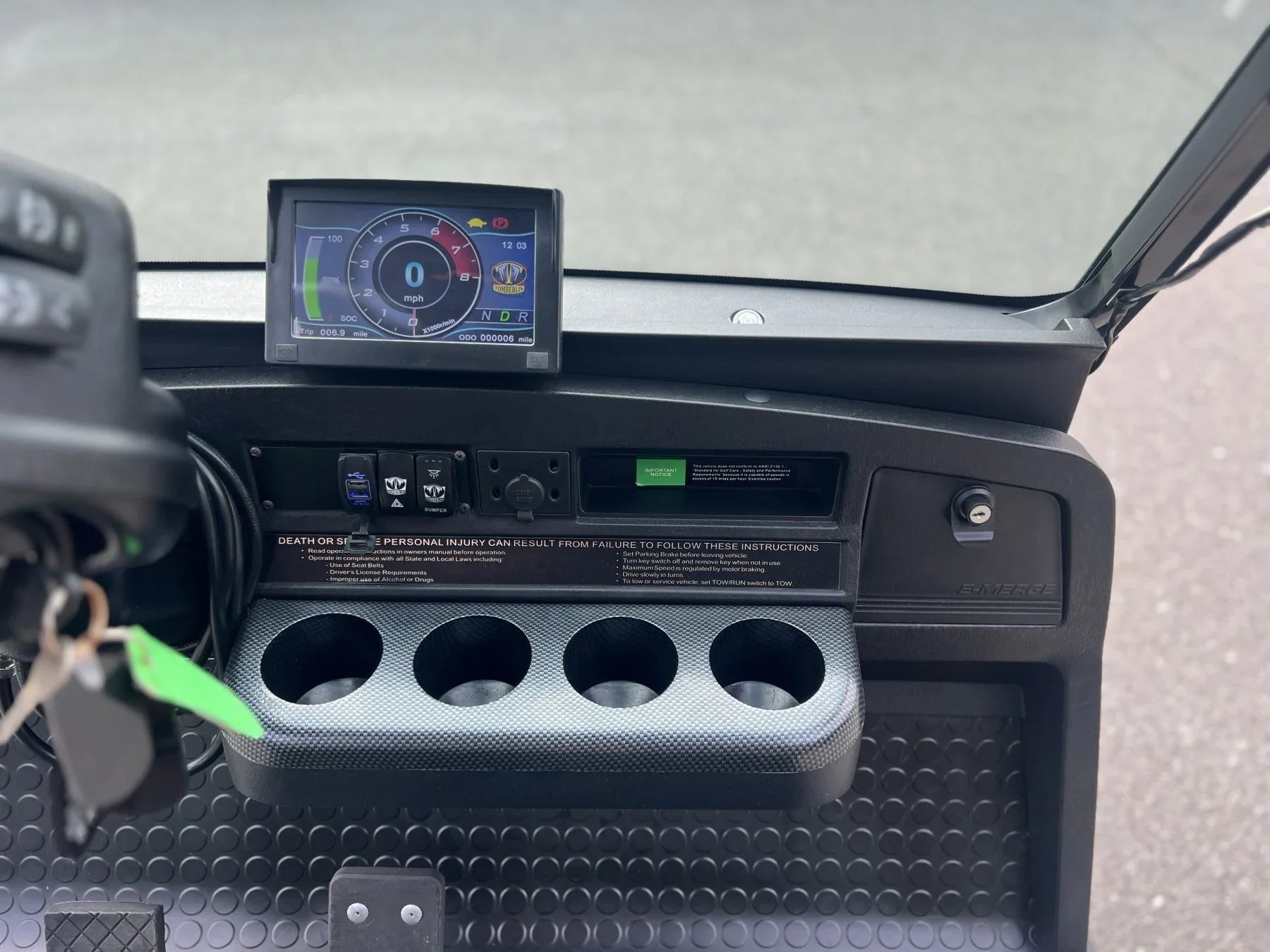Green 2023 Tomberlin E4 Ghosthawk Defender Golf Cart for Sale