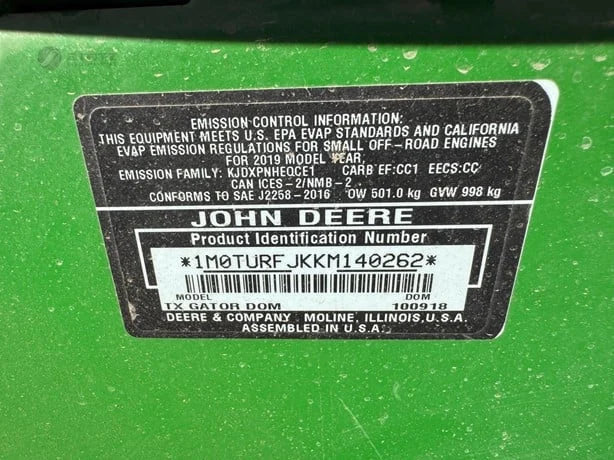 2019 John Deere Gator TX Turf For Sale