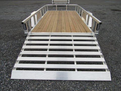 Sport Haven 6×12 Aluminum Utility Trailer – Bi-Fold Ramp Gate