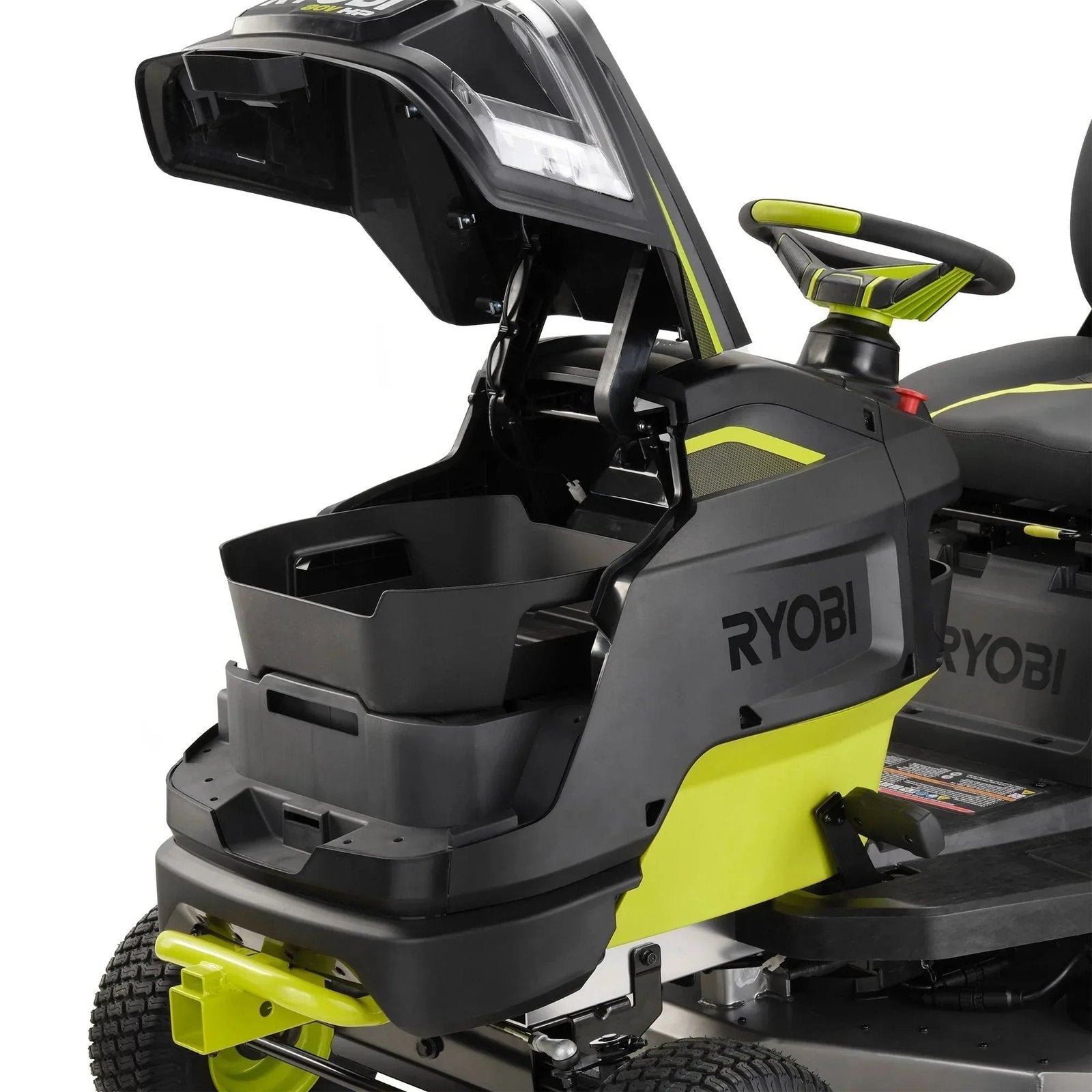 Brushless 80V Hp 46-Inch Cordless Lawn Tractor Battery Powered