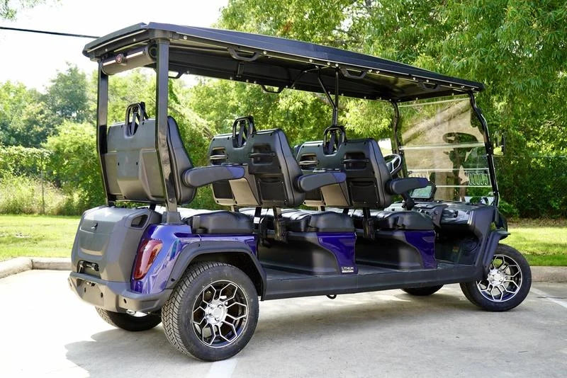 Blue 2024 EVolution D5 Ranger 6 Golf Cart for Sale