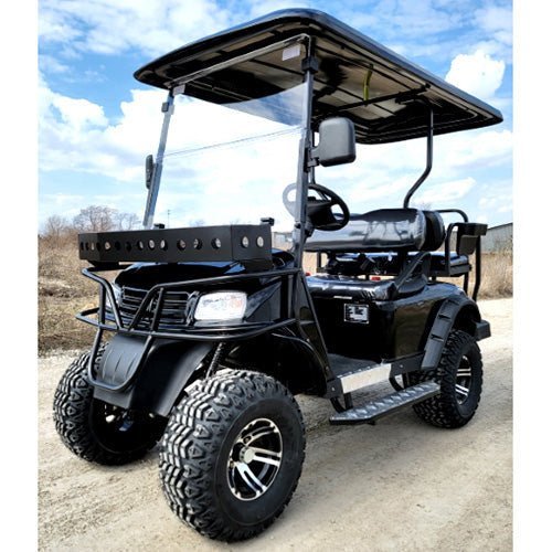 Brand New 48v Electric Golf Cart Lifted & Loaded eMACHINE 2023 – Black