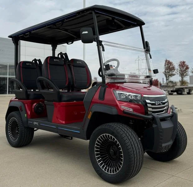 Red 2025 Epic E40FX Golf Cart for Sale