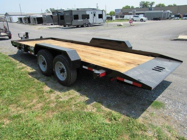 CAM Superline 7 x 21 Equipment Trailer – Gravity Split-Tilt