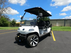 White 2024 EVolution Carrier 6 Plus Golf Cart For Sale