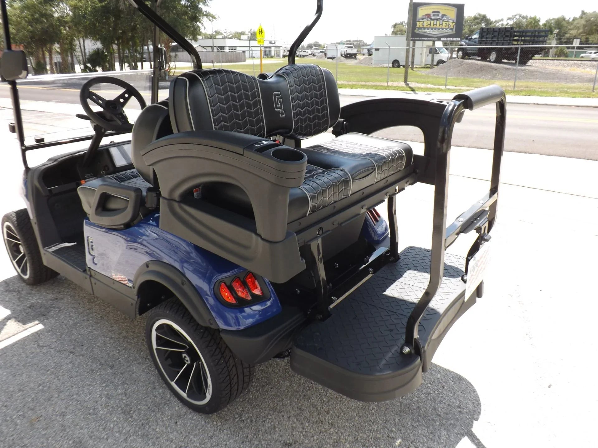 Blue 2023 HONOR LSV 2+2 G1 Lifted Lithium Golf Cart for Sale