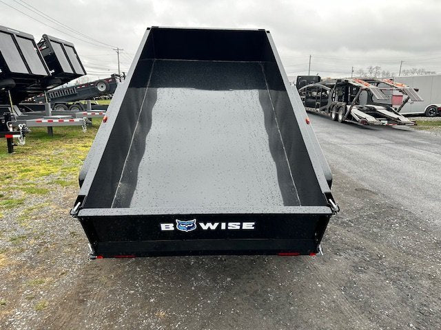 BWise 5 x 10 Low Profile Dump Trailer – Spreader Gate