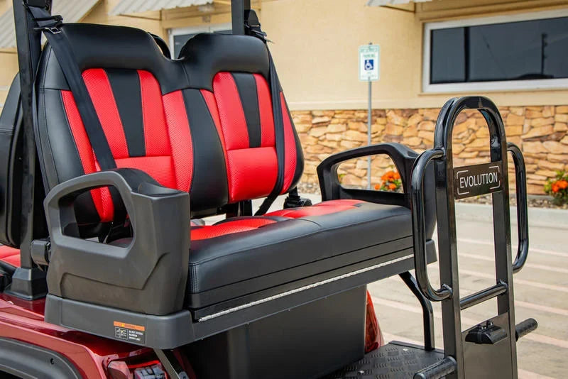 Red 2024 EVolution D5 Ranger 2+2 Golf Cart for Sale