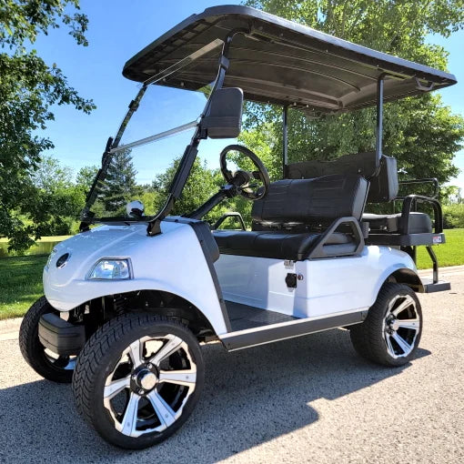 2024 Evolution 48v Lithium Electric Golf Cart with Custom Rims & Flip Seat