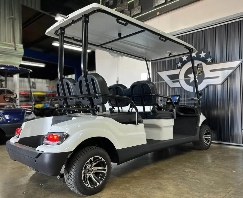 White 2024 Icon EV i40F Golf Cart for Sale