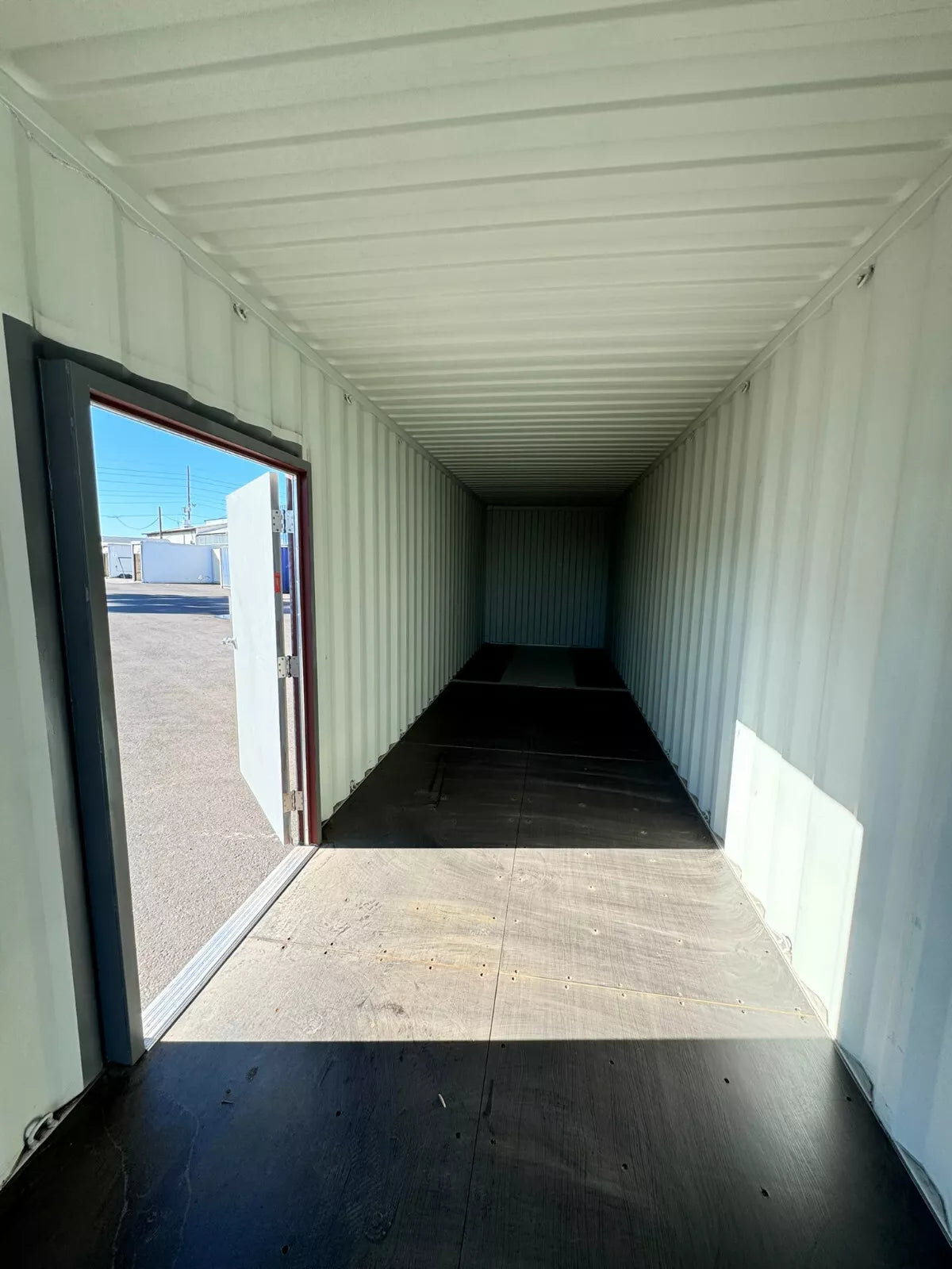 40ft shipping container with man door