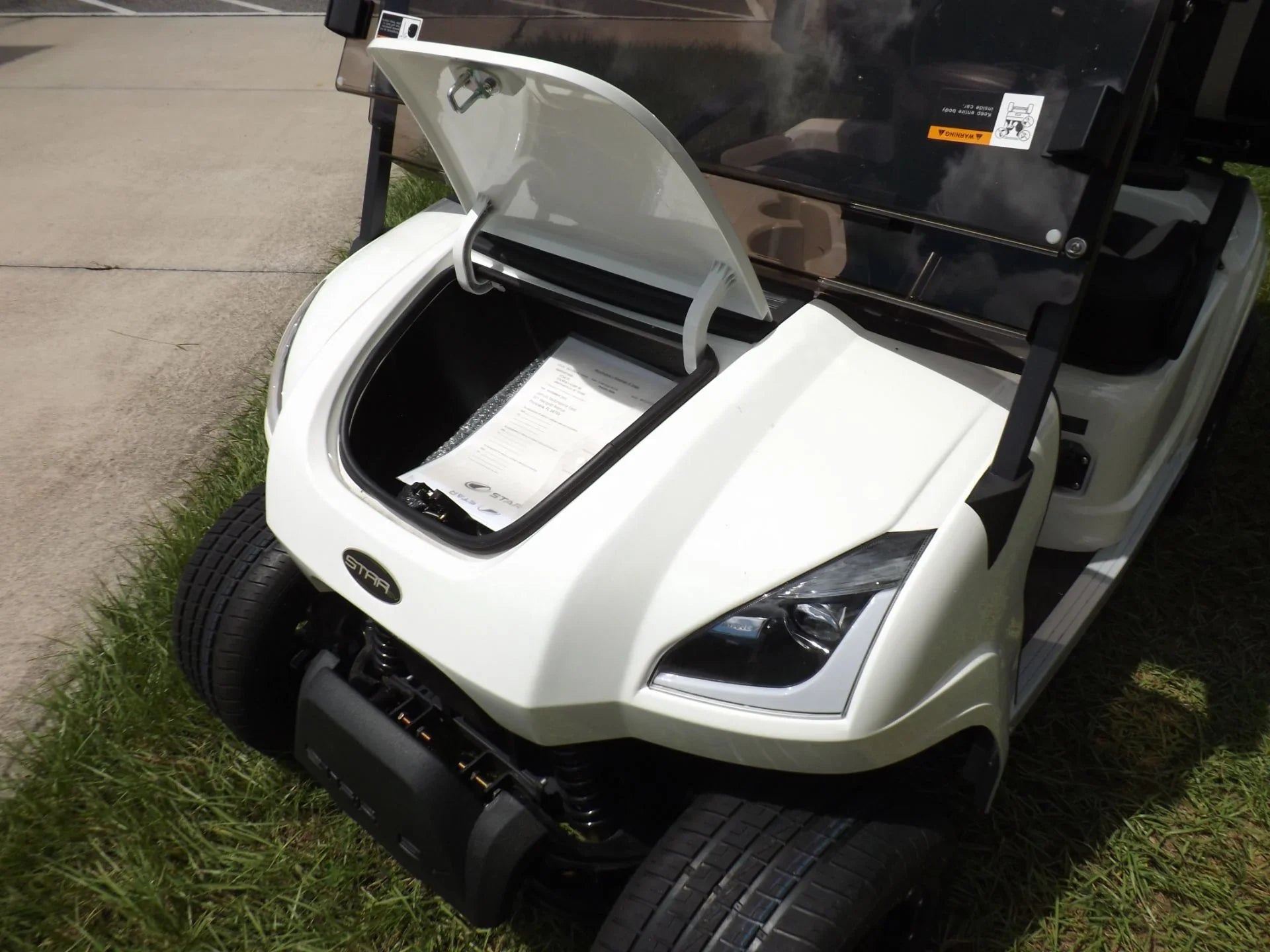 White 2023 Star EV SIRIUS 2+2 Golf Cart for Sale