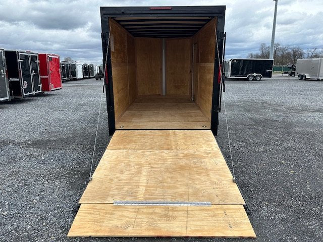 Homesteader 7 x 14 Enclosed Cargo Trailer – Black Trim OHV
