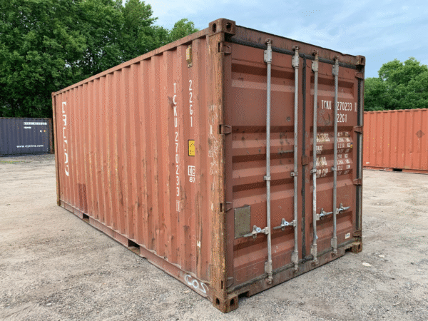 20ft Used Shipping & Storage Container – Wind & Watertight, Brick
