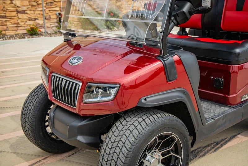 Red 2024 EVolution D5 Ranger 2+2 Golf Cart for Sale