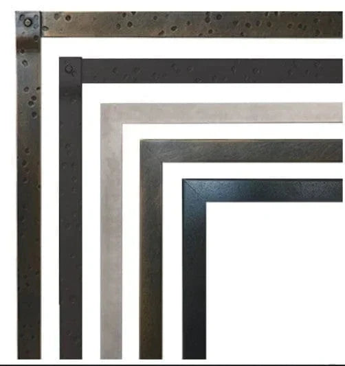 American Hearth | Distressed Pewter Frame Forged Iron 36 in | DFF36LFPD
