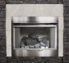 American Hearth | Carol Rose Outdoor Firebox Glass Doors 42 in | BDO42SS