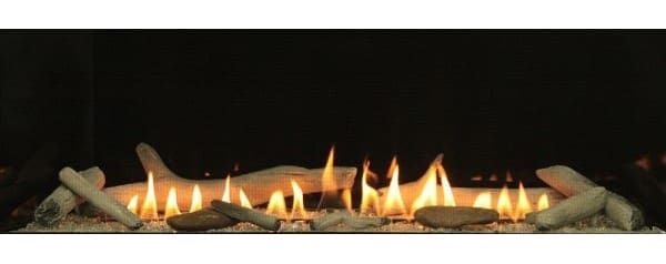 American Hearth | Ceramic Fiber Driftwood Log Set with Rocks 22 Pieces | LS60SHF
