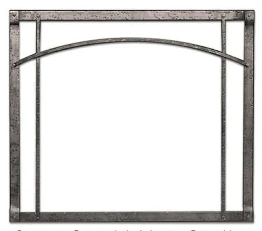 American Hearth | Rushmore Arch Inset Distressed Pewter 35 in | DFF35RPD