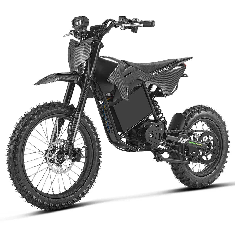 HappyRun | F18 Mid-Drive Electric Dirt Bike for Teens & Adults