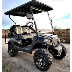 48V Electric 4-Seater Golf Cart – Flip Seat Design, Street & Off-Road Ready