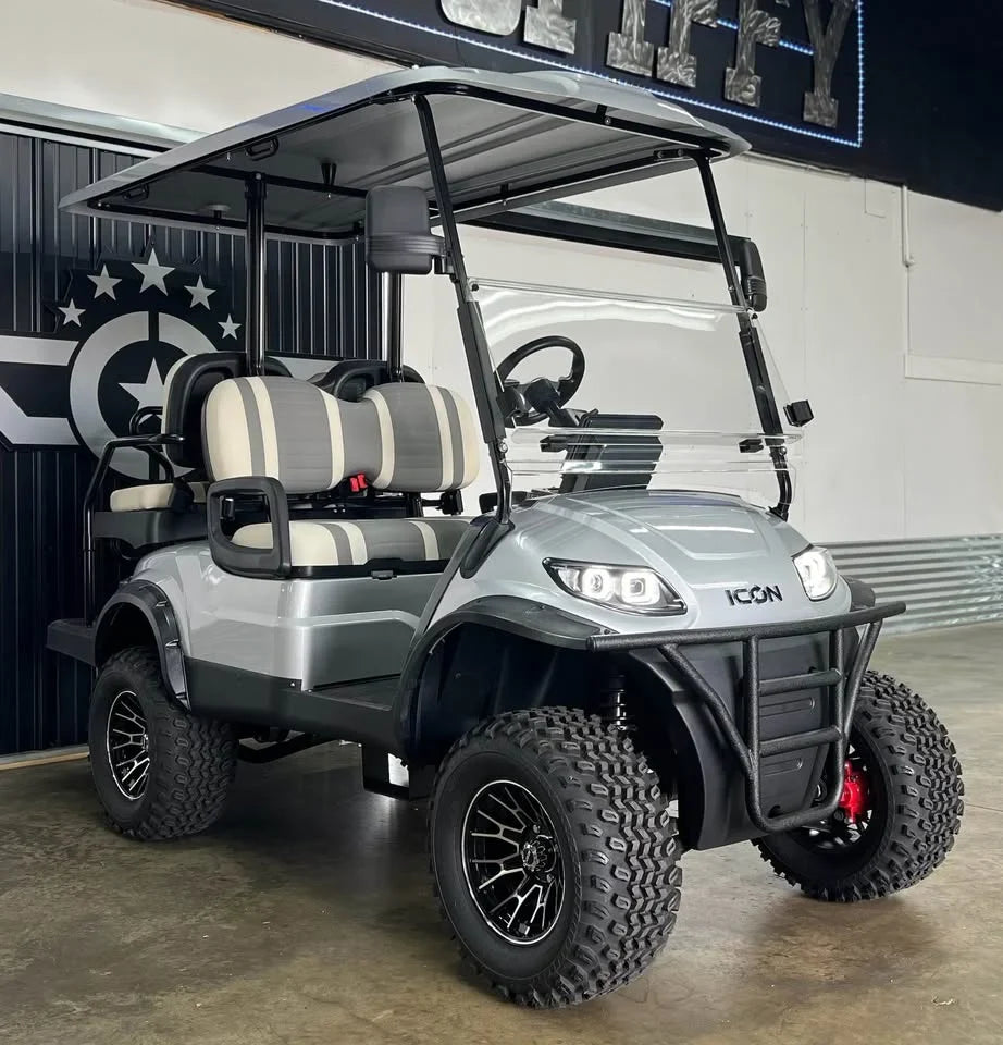 Gray 2024 Icon EV I40L Golf Cart for Sale