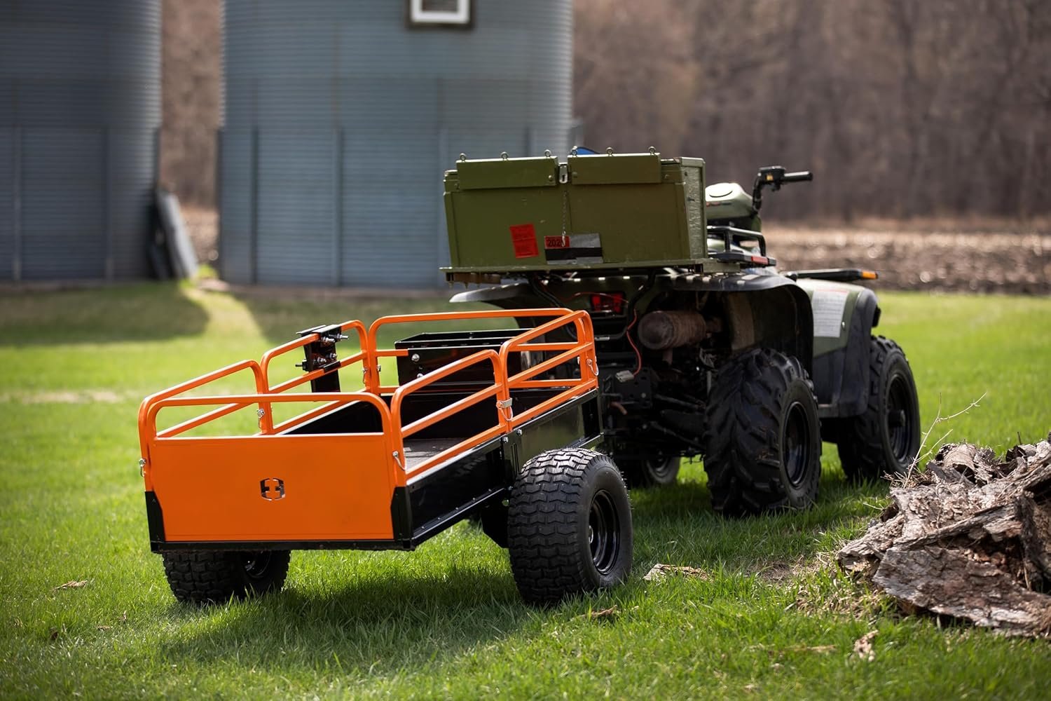 Impact Implements 1500 lb Utility Cargo Trailer with Pivot Dump for ATV, UTV, and Lawn Tractor