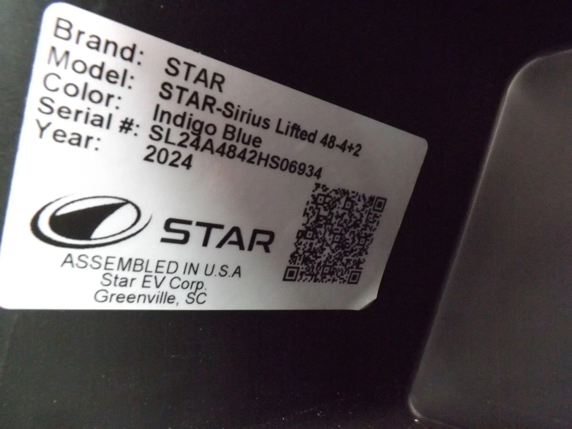 2024 Star EV SIRIUS 4+2 Lifted Lithium Golf Cart for Sale