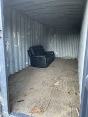 Shipping Container 20Ft Dark Grey With Black Timber Cladding