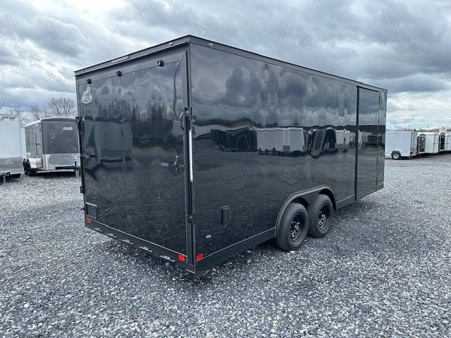 Covered Wagon 8.5 x 20 Enclosed Car Hauler – Blackout Package