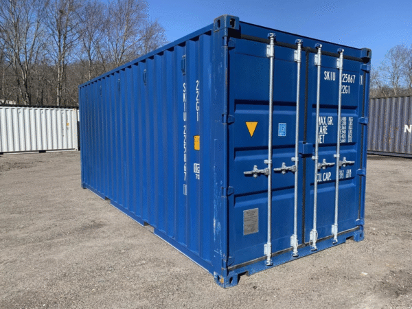 20′ x 8′ x 8.5′ Tall– New Shipping/Storage Container – Wind and Watertight – Blue
