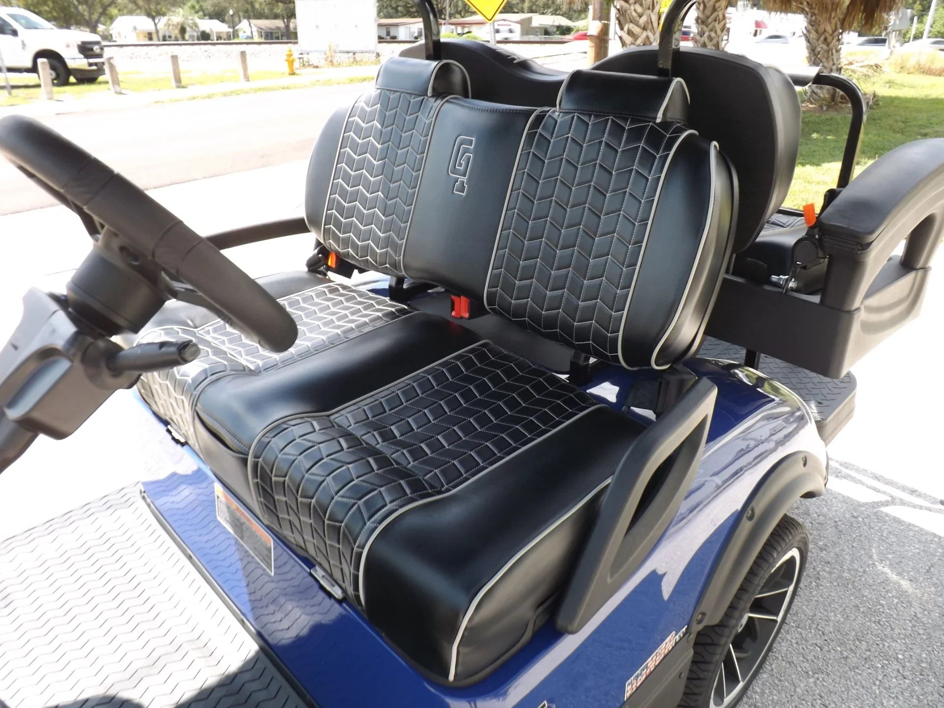 Blue 2023 HONOR LSV 2+2 G1 Lifted Lithium Golf Cart for Sale